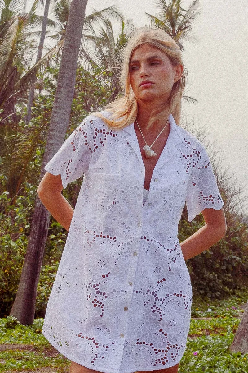 Ulluwatu Lace Shirt Dress