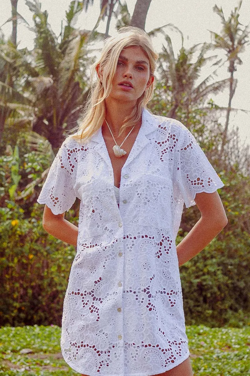 Ulluwatu Lace Shirt Dress