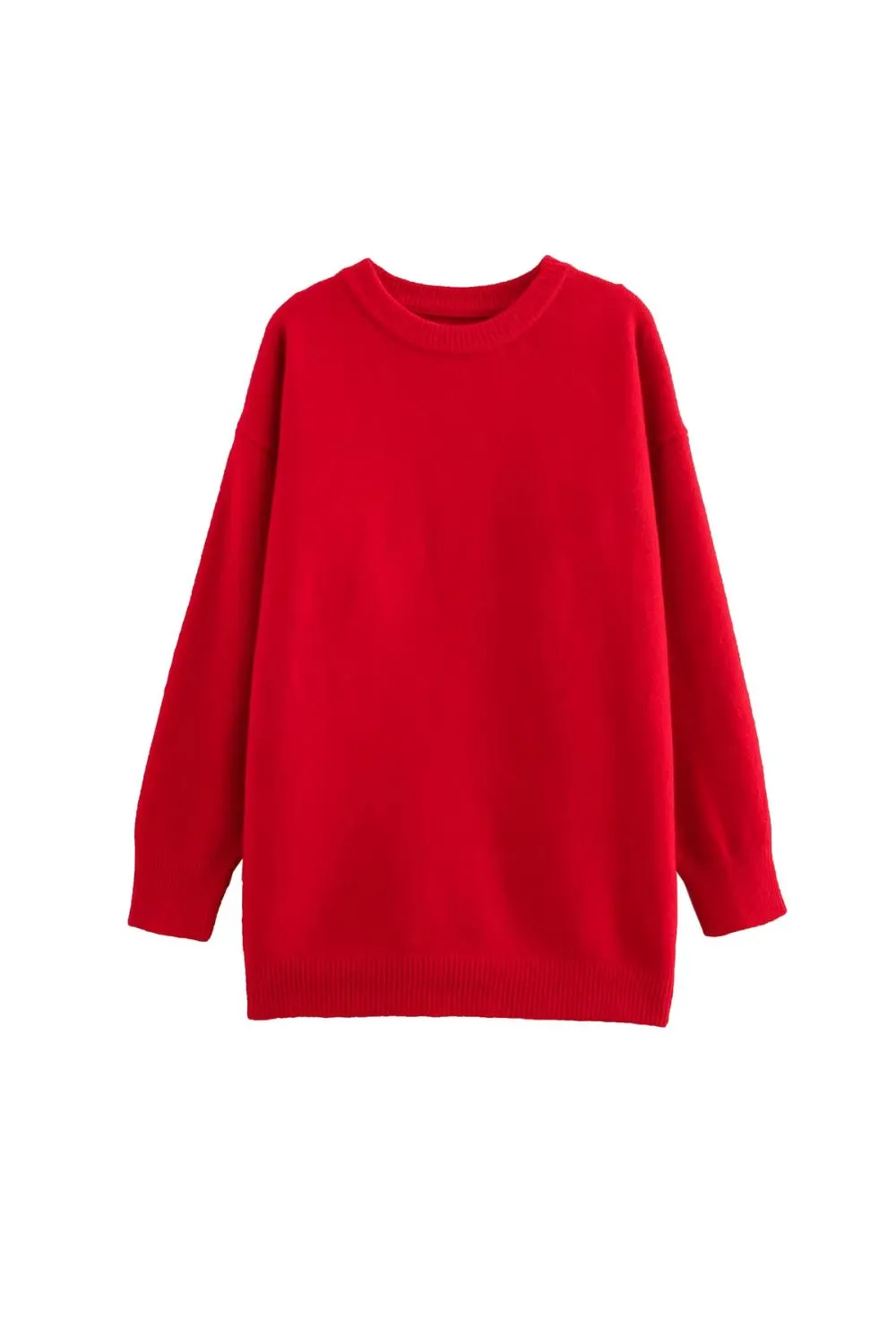 'Valentina' Sweet Round Neck Long Sleeve Knit Sweater