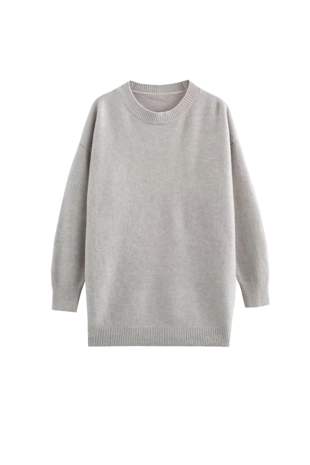 'Valentina' Sweet Round Neck Long Sleeve Knit Sweater