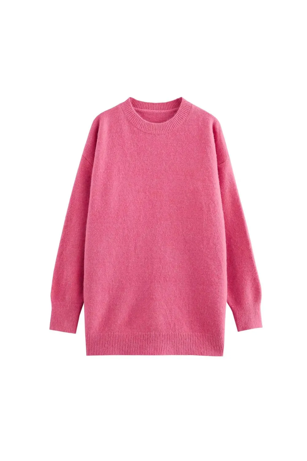 'Valentina' Sweet Round Neck Long Sleeve Knit Sweater