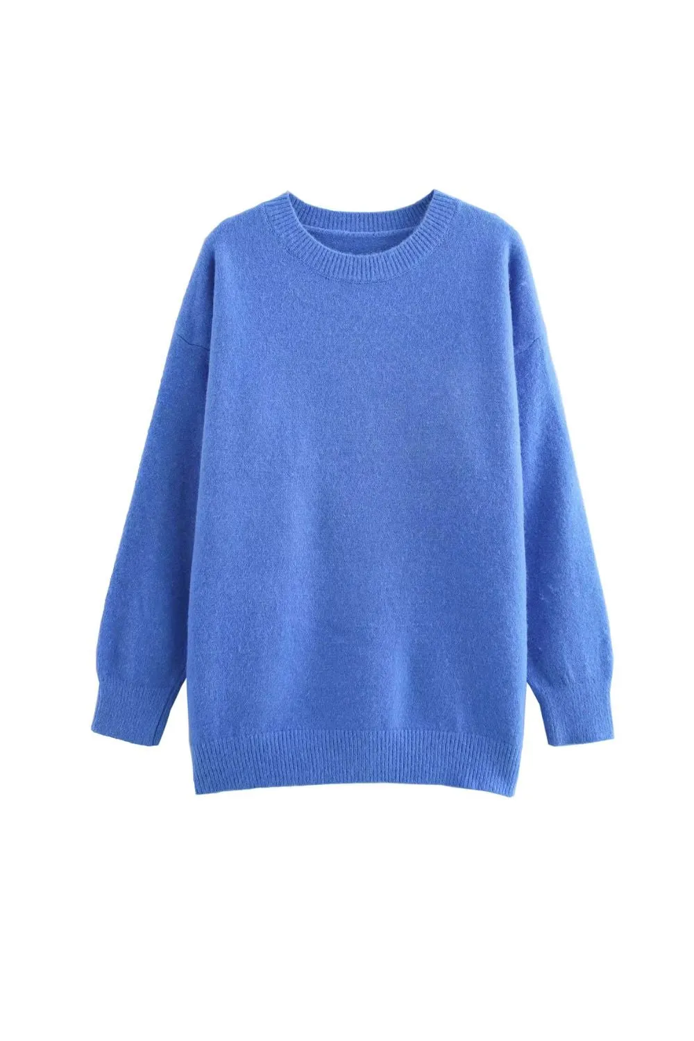 'Valentina' Sweet Round Neck Long Sleeve Knit Sweater