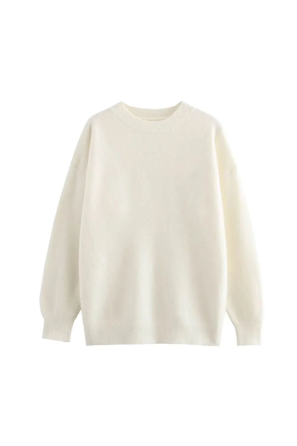 'Valentina' Sweet Round Neck Long Sleeve Knit Sweater