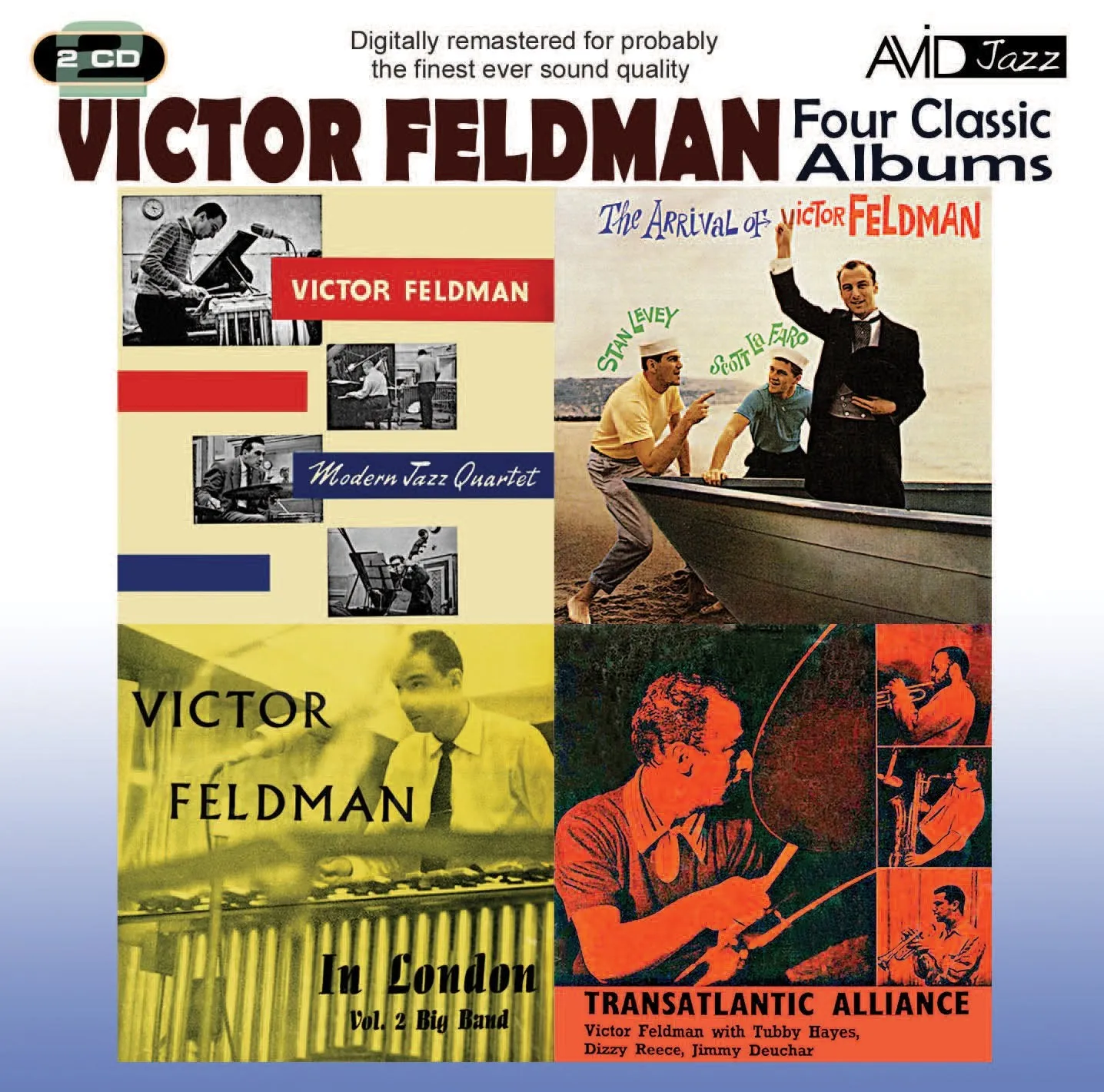 VICTOR FELDMAN: FOUR CLASSIC ALBUMS (“Transatlantic Alliance / Victor Feldman Modern Jazz Quartet / The Arrival Of Victor Feldman / Victor Feldman In London (Vol 2)) 2 CDs