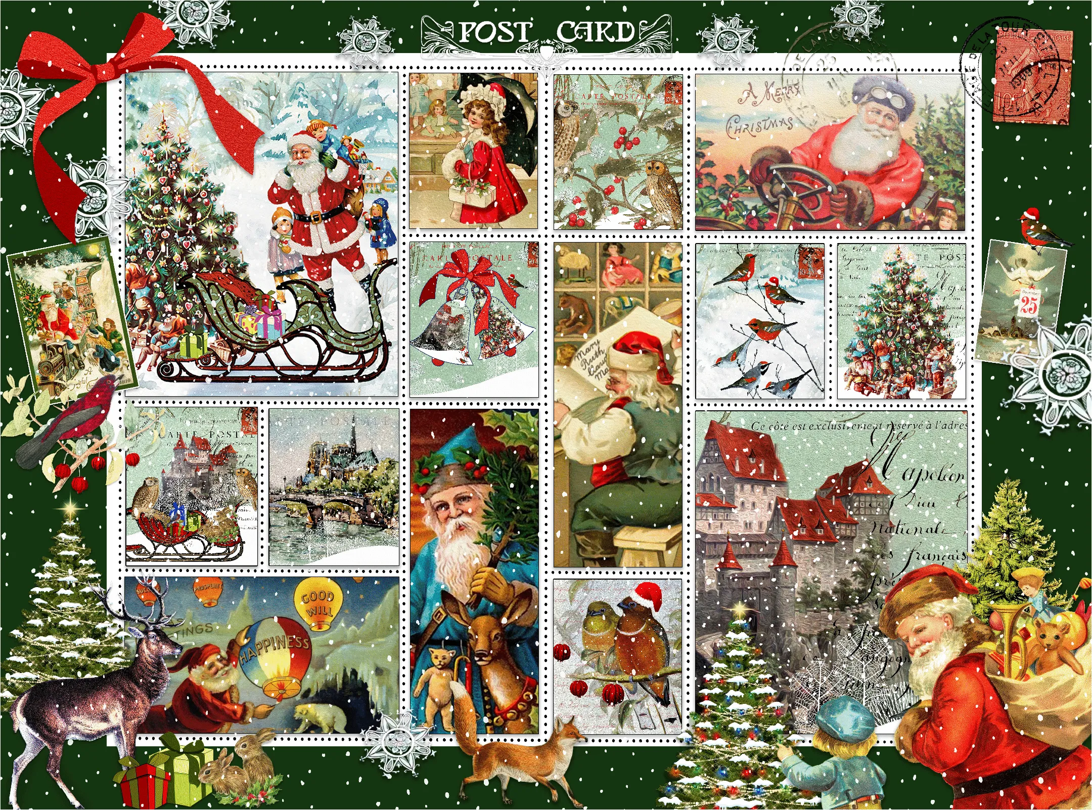 Victorian Christmas (517 Piece Christmas Wooden Puzzle)