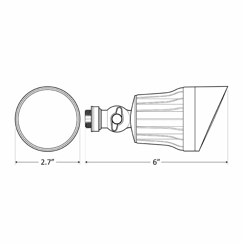 Westgate FLS 10W LED Weatherproof Flood Head, 3000K