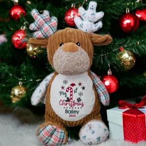 Winter Wonderland Reindeer Christmas Cubby Teddy