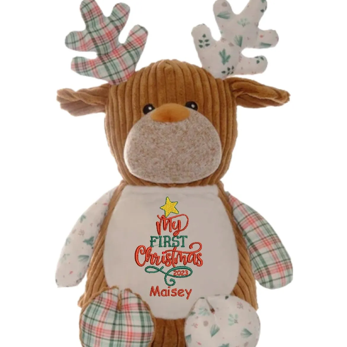 Winter Wonderland Reindeer Christmas Cubby Teddy