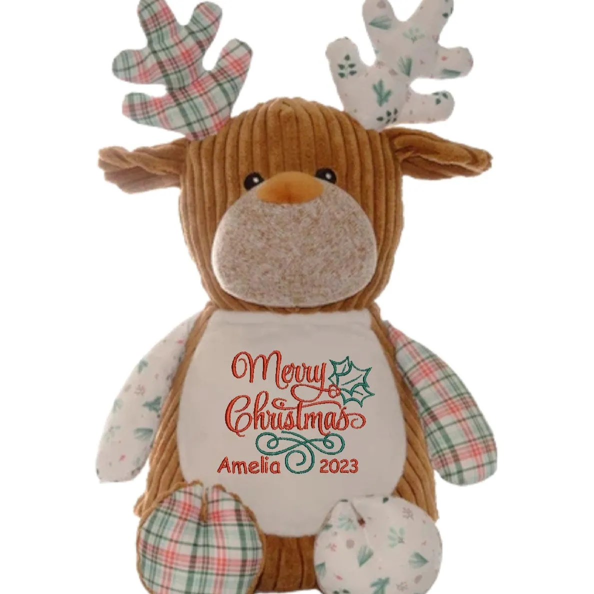 Winter Wonderland Reindeer Christmas Cubby Teddy