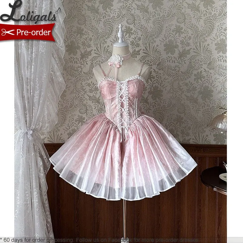 Wisteria Ballet ~ Sweet Lolita Party Dress Mini Corset Dress by Alice Girl ~ Pre-order