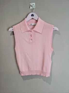 Zara pink sleeveless top - Small